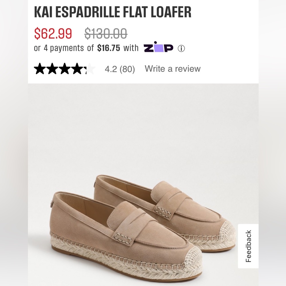 Sam Edelman espadrille loafers
